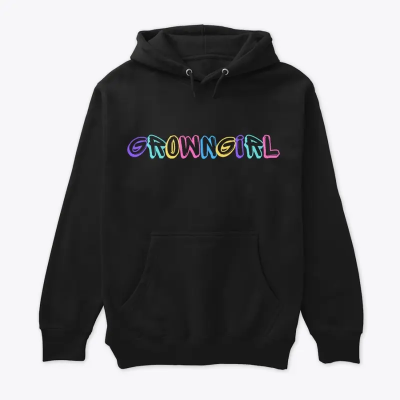 Grown Girl Color Graffiti Hoodie