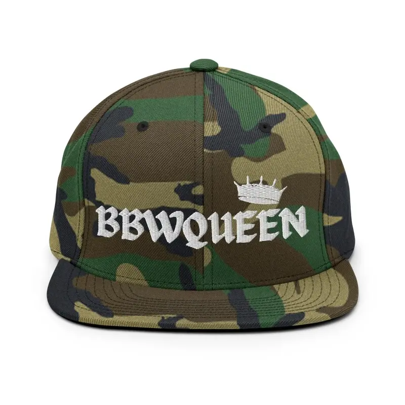 BBW Queen Snapback Camo